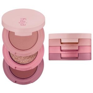 Kaja Beauty Bento Stacked Bouncy Eyeshadow Trio Glowing Guava